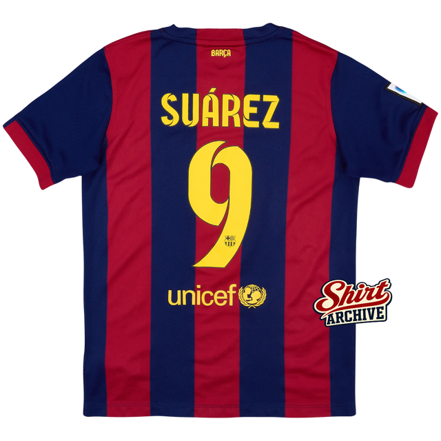 Maillot Rétro FC Barcelone 14/15 – Suárez