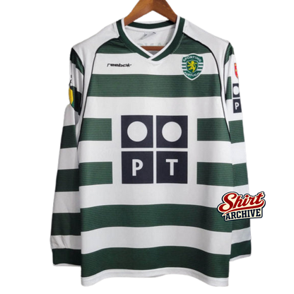 Shirt Sporting 2001/03 Long Sleeve Green