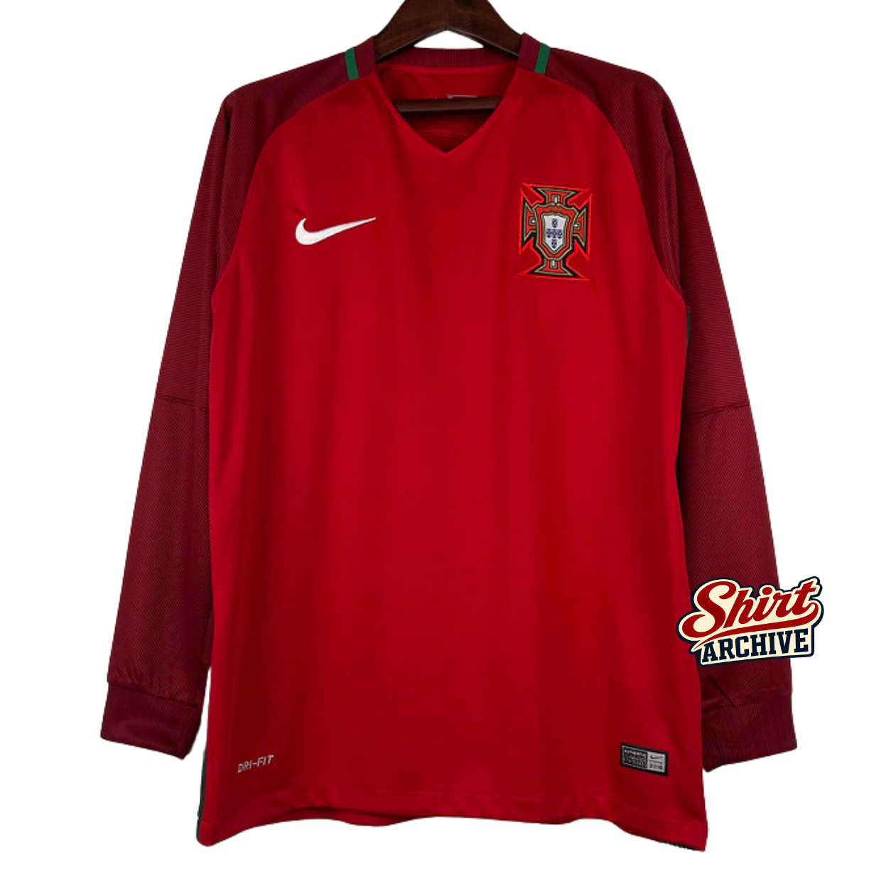 Shirt Portugal 2016 Long Sleeve Red