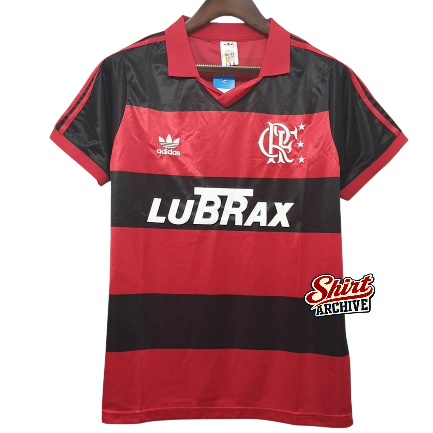 Shirt Flamengo 1990 Red and Black - Adidas