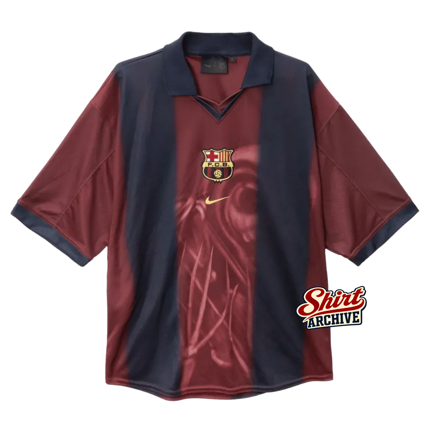 Shirt Barcelona x Travis Scott 2000/01 Home Skeleton