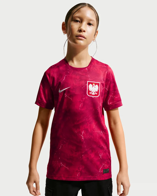 Camiseta Polonia 2026 Segunda Equipación | Niño