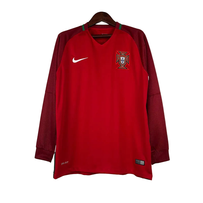 Shirt Portugal 2016 Long Sleeve Red – Shirt Archive