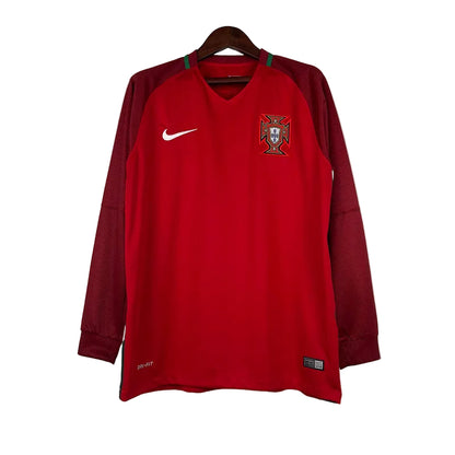Shirt Portugal 2016 Long Sleeve Red – Shirt Archive