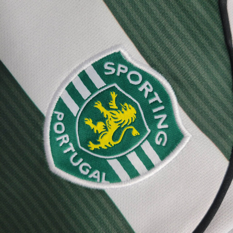 Shirt Sporting 2001/03 Long Sleeve Green – Shirt Archive