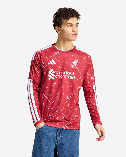 Camiseta Liverpool 26/27 Primera Equipación Manga Larga | Hombre